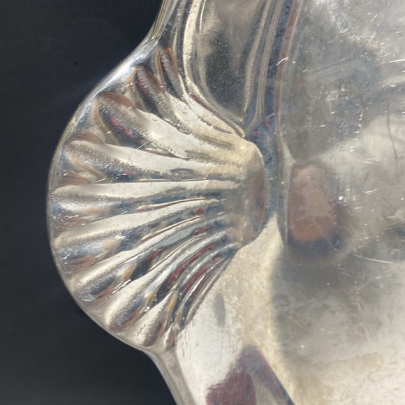 RWP The Wilton Co Armetale Shell Handled Tray Platter - Picture 3 of 15